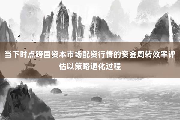 当下时点跨国资本市场配资行情的资金周转效率评估以策略退化过程