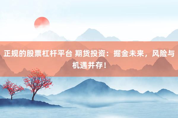 正规的股票杠杆平台 期货投资：掘金未来，风险与机遇并存！